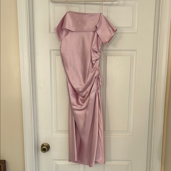 Helmut Lang Dresses & Skirts - Helmut Lang Pink Satin Dress